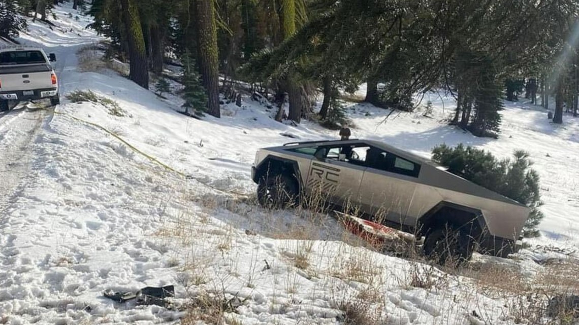 Tesla Cybertruck Gets Stuck Going Off Road In Northern California