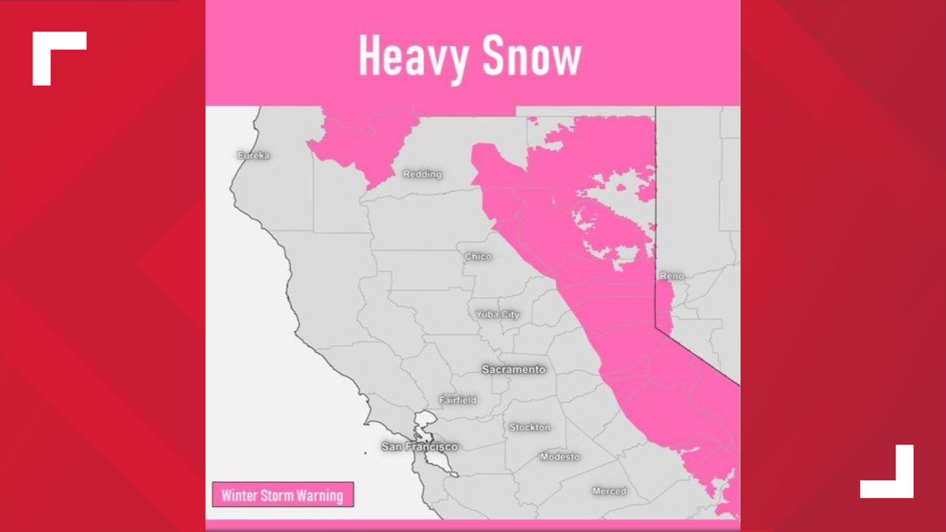 Impactful Storm Hit California Winter Storm Warning In Effect Abc