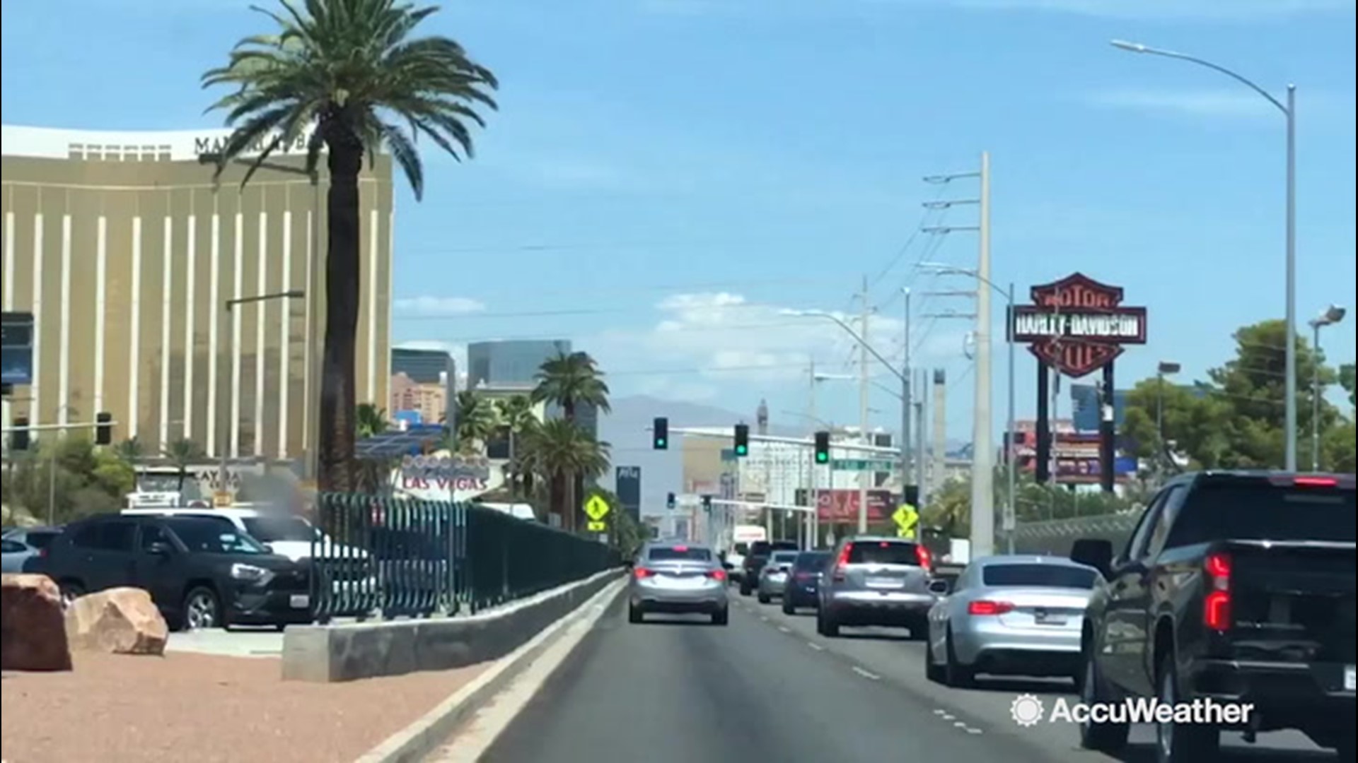 Temperatures in Las Vegas, Nevada were as high as 108 degrees Fahrenheit on August 5 as people endure the heat.