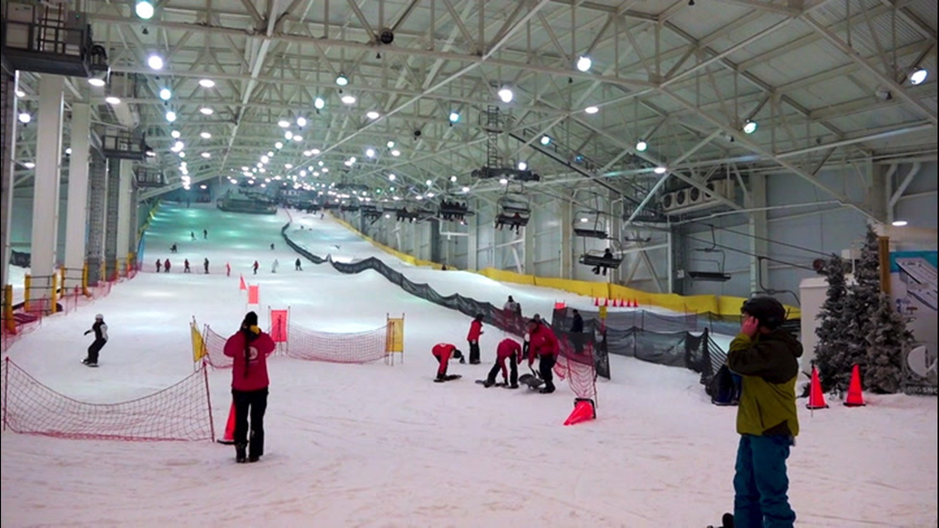 It's been a mild and relatively uneventful winter so far, but that's not a problem for North America's first indoor ski slope in East Rutherford, New Jersey.