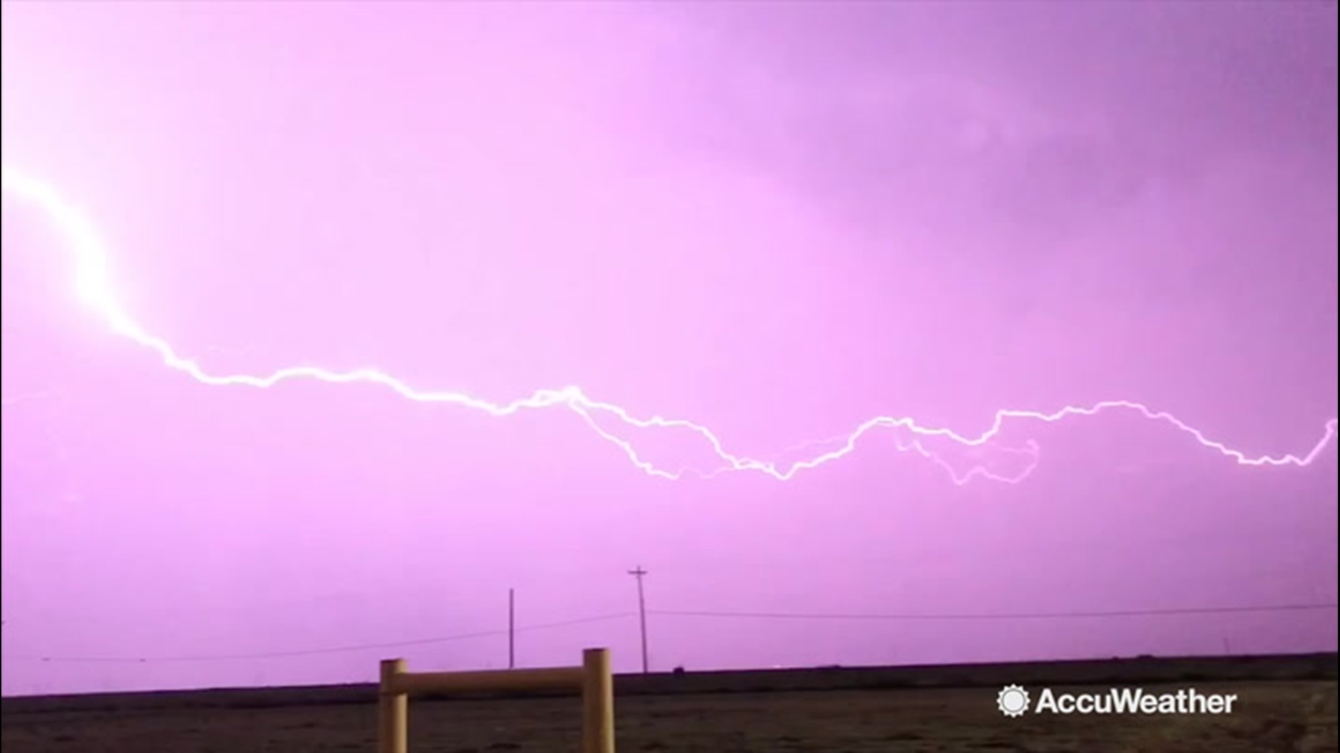 Storm chaser Reed Timmer captured this lightning show in Dumas, Texas, on June 14.