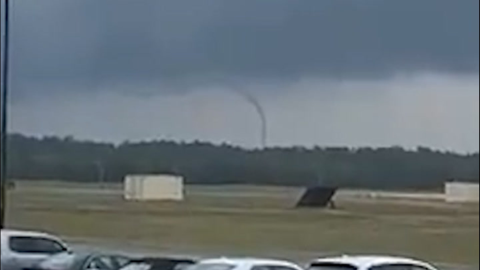 A rope tornado was spotted spinning near Niceville, Florida, on March 31.