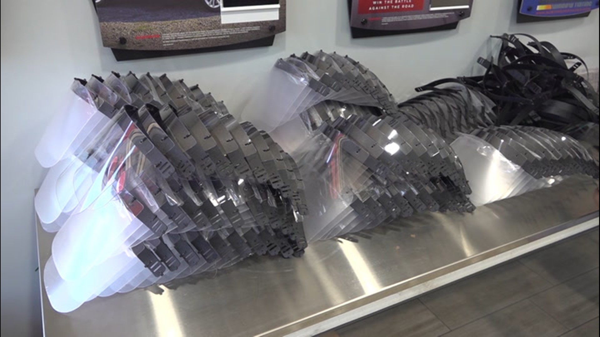 Workers at one auto shop in Central Texas are now using their specialty equipment to create thousands of face shields for doctors and nurses.