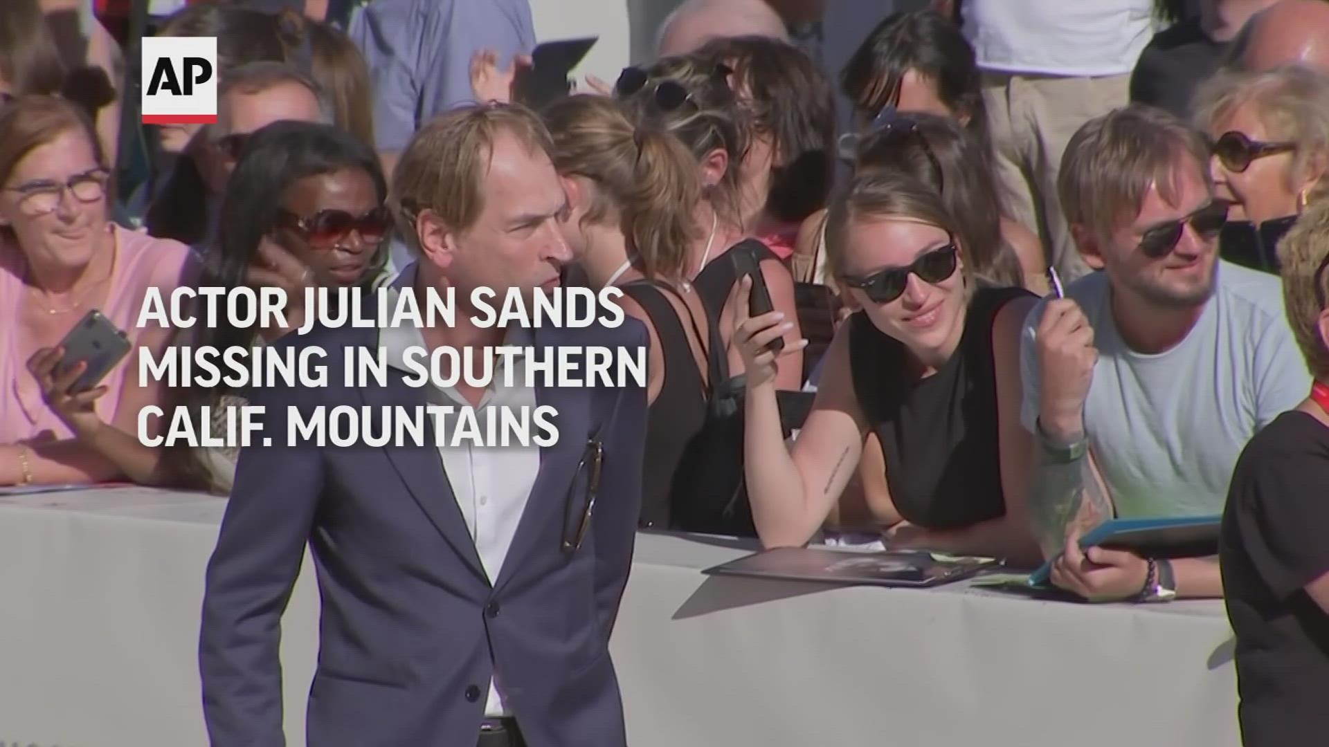 Actor Julian Sands, star of several Oscar-nominated films has been missing for five days in the Southern California mountains, authorities said Wednesday.