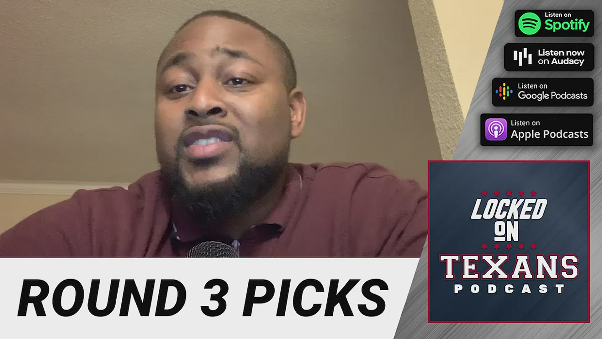 The host of the Locked On Texans podcast reacts to the team's picks in the third round of the NFL Draft.