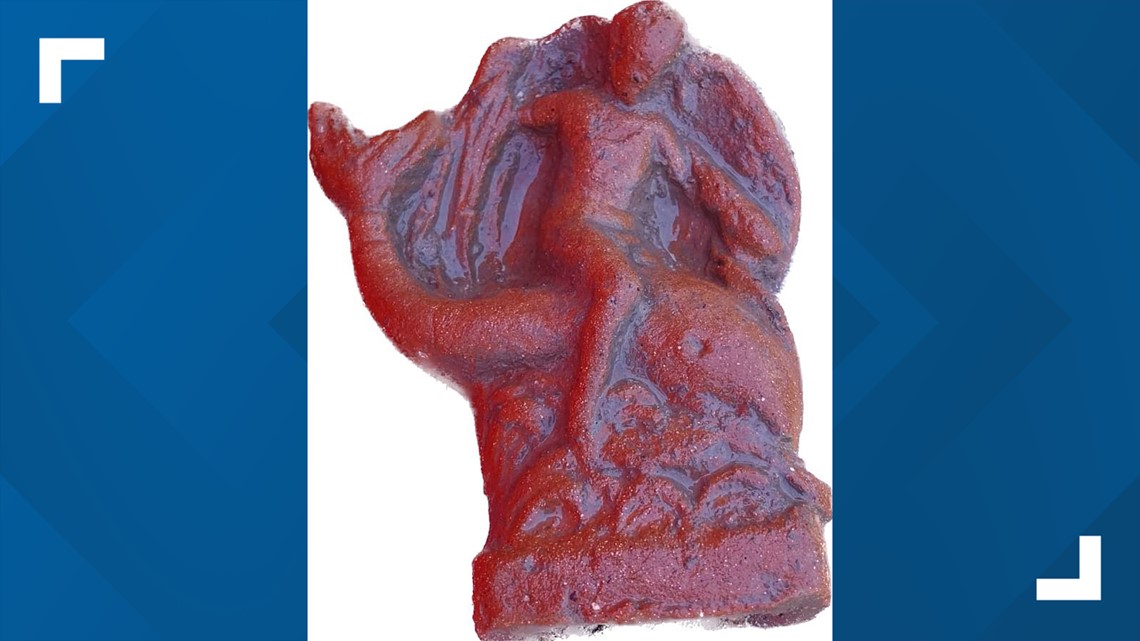 Ancient Eros and dolphin statuette found in Italy's Paestum