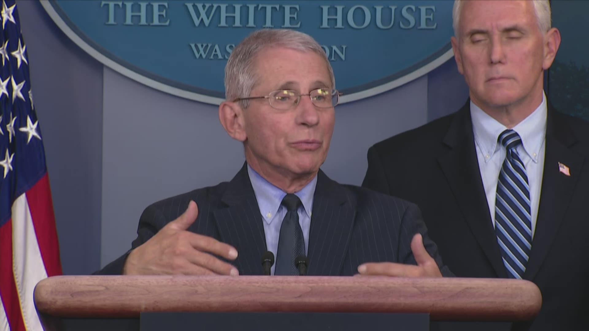 Dr. Fauci said life can start going back to normal when the curve is on the back end.