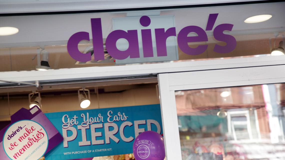 Claire's closing 18 stores after bankruptcy filing See full list of