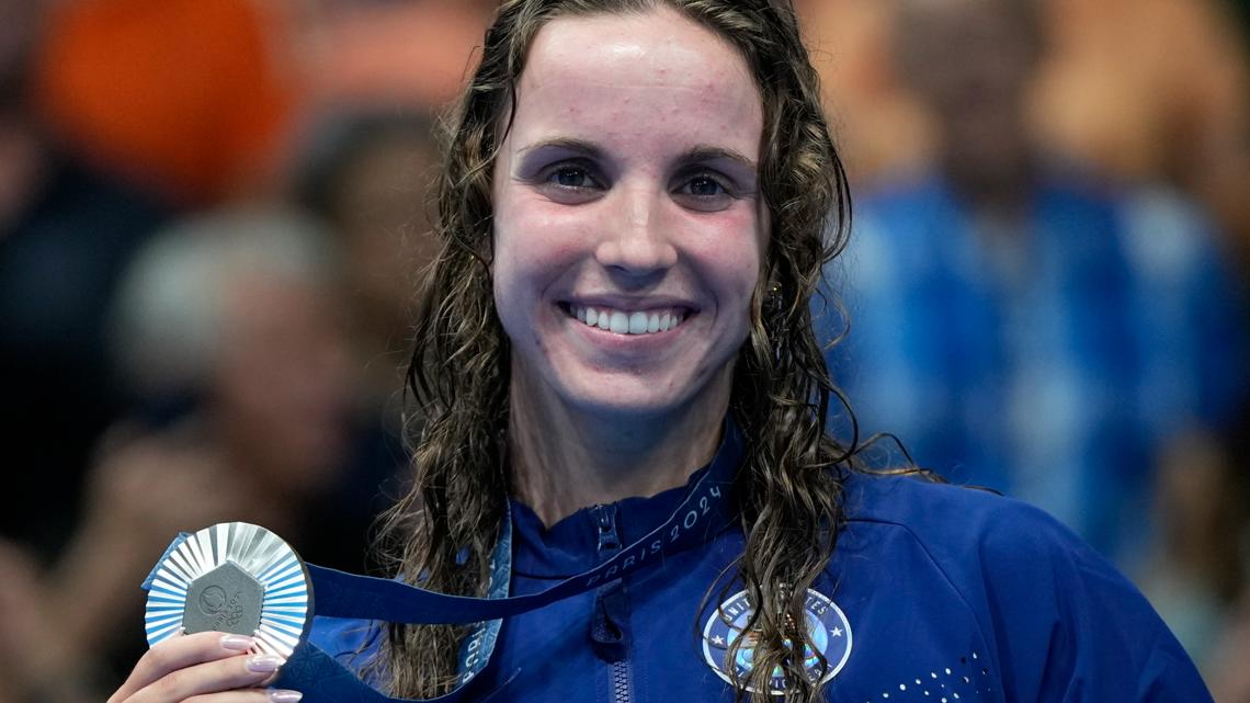 Team USA winning lots of silver and bronze in Paris swimming | abc10.com