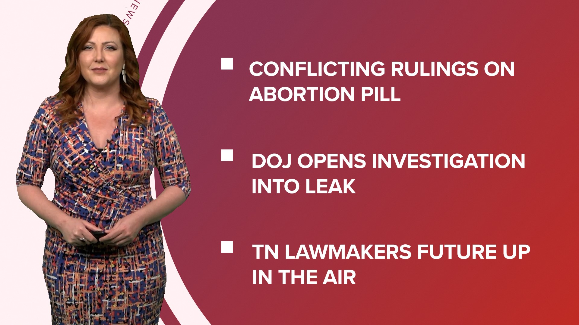 A look at what is happening in the news from conflicting abortion pill rulings to the investigating leaked documents from the Pentagon and the 2023 Masters winner.