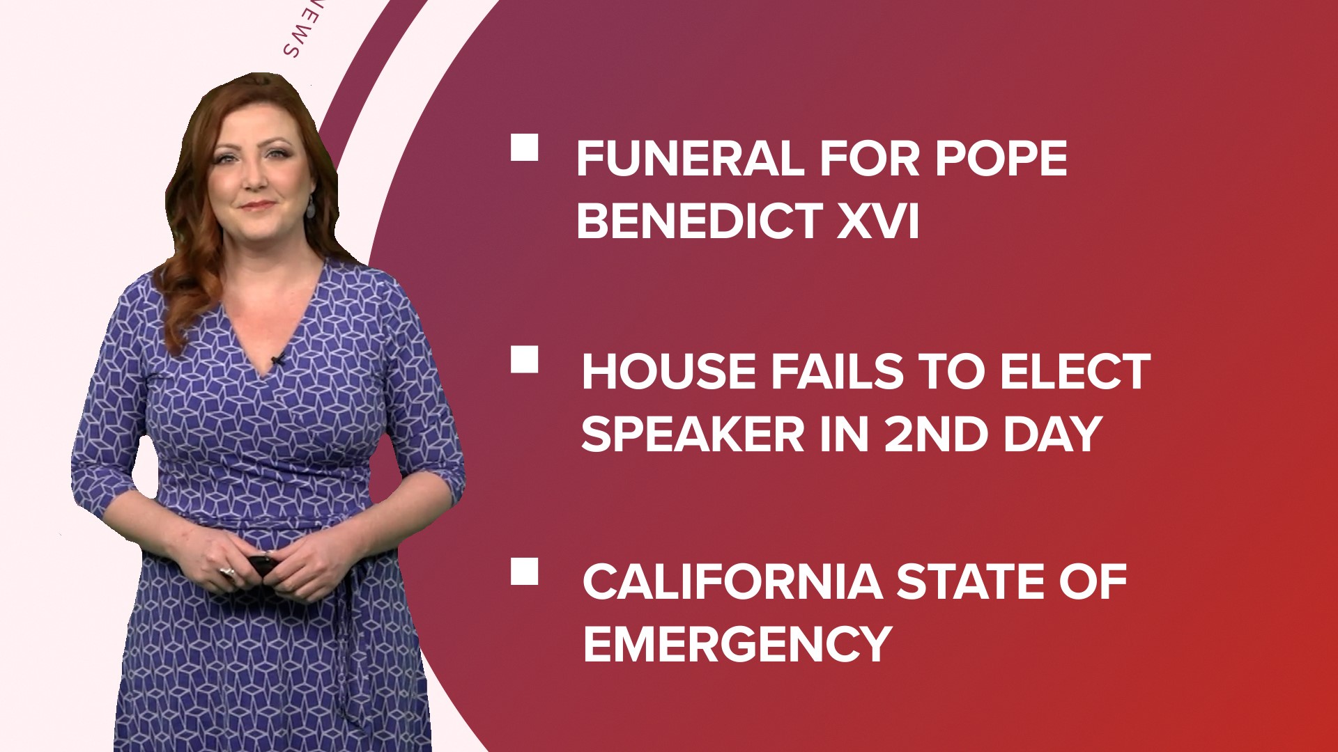 A look at what is happening in the news from Pope Benedict XVI's funeral in Vatican City to Amazon laying off thousands and flooding in California.
