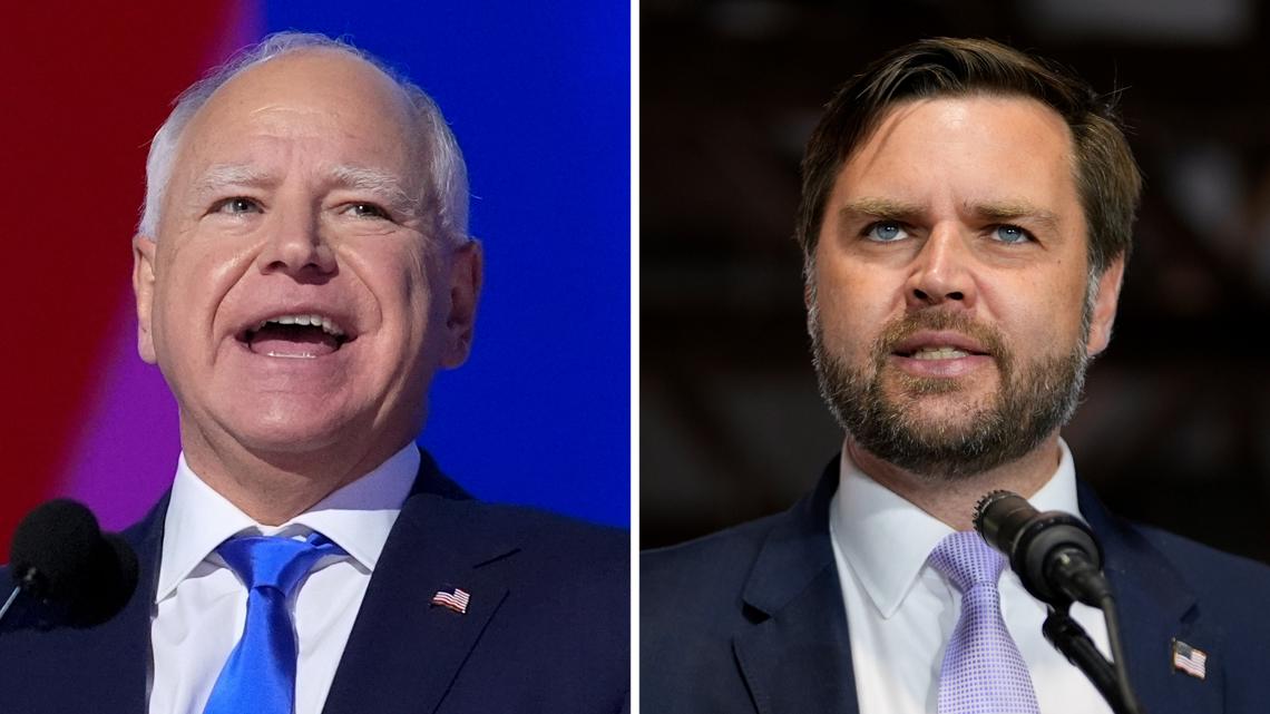 Vance and Walz debate tonight. Here’s what time it starts