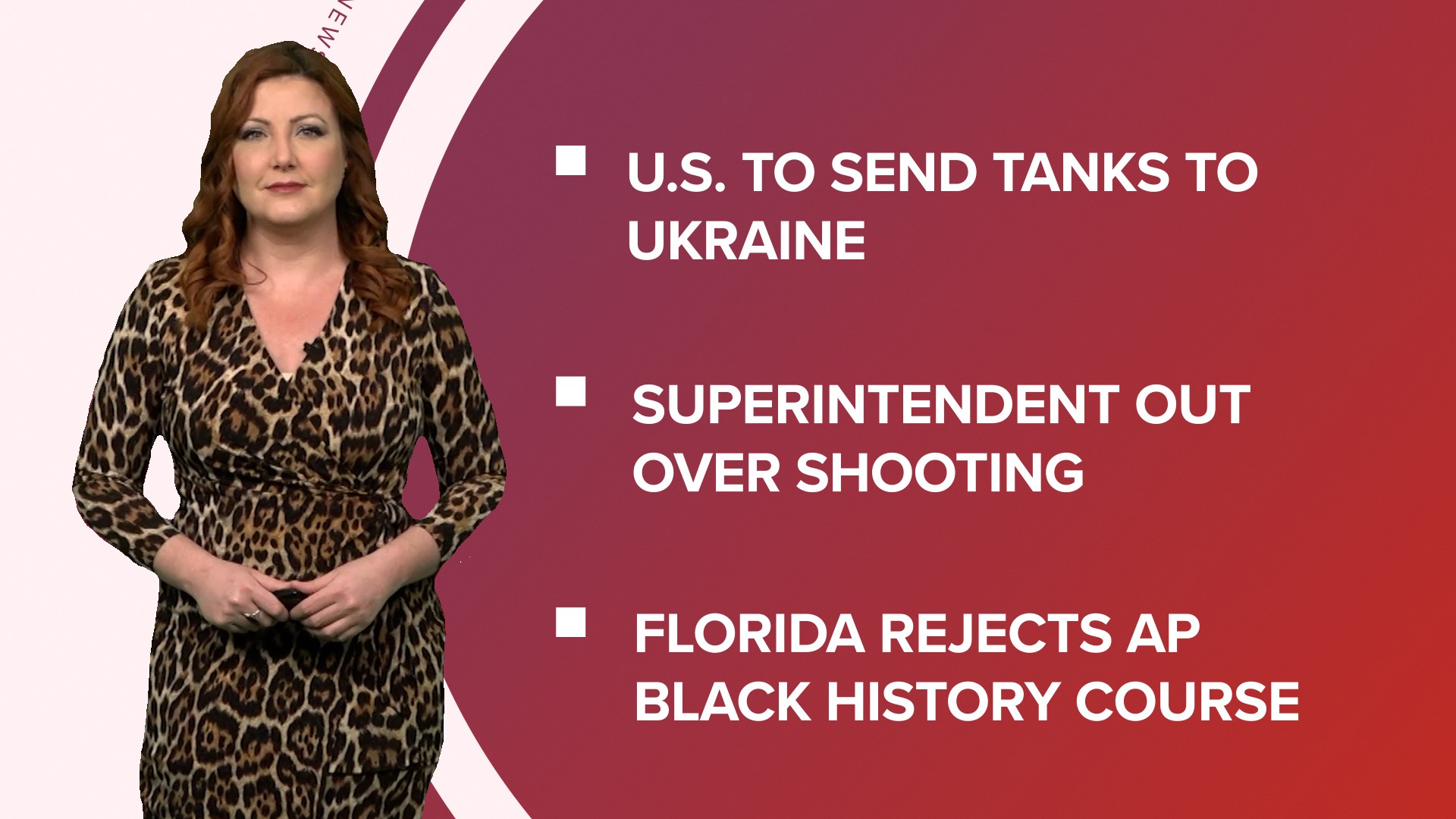 A look at what is happening in the news from the US sending tanks to Ukraine to backlash over Florida's rejection of an AP African American studies course.