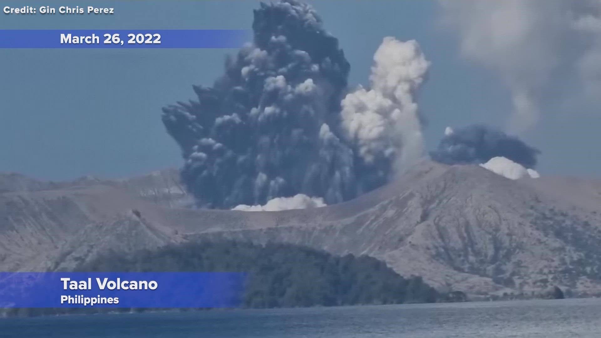 Taal volcano eruption in Philippines prompts evacuation warning