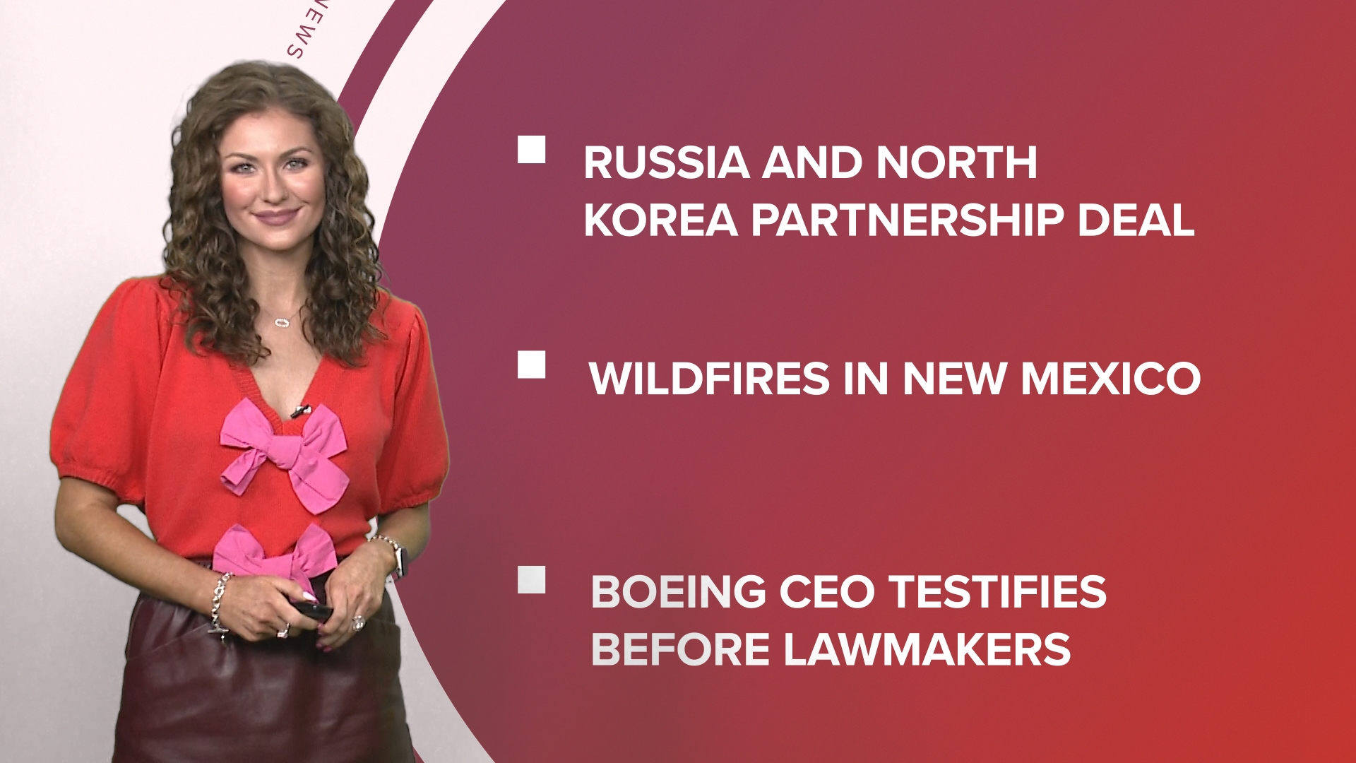 A look at what is happening in the news from Russia and North Korea sign partnership deal to wildfires in New Mexico and celebrating Juneteenth.