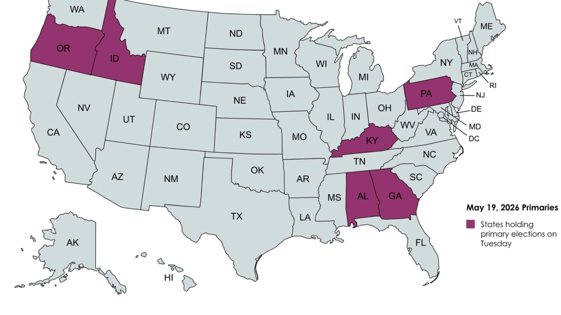 Voting Today Map May 19 primary election results: Live maps for key races | abc10.com