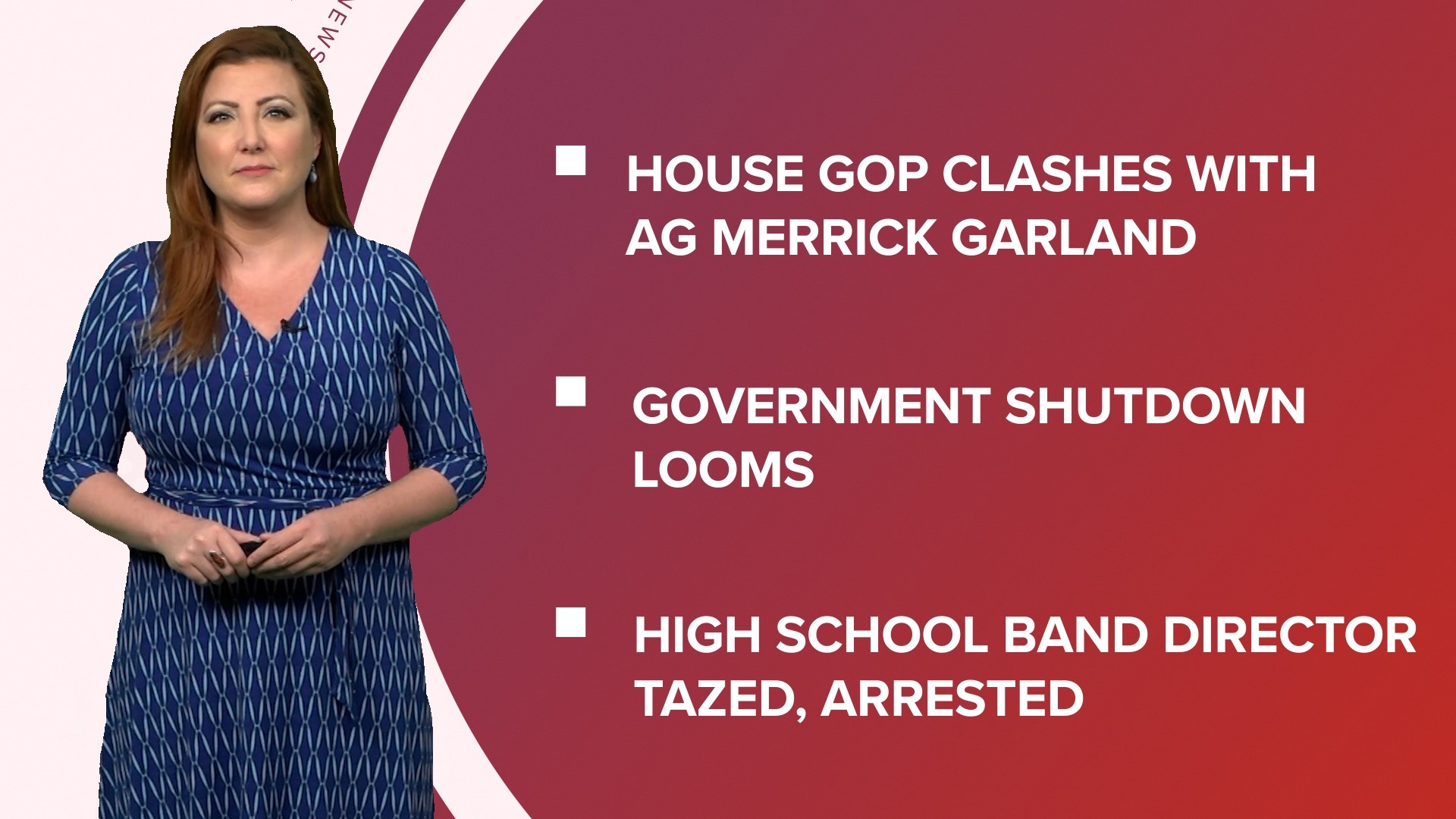 A look at what is happening in the news from House Republicans clashing with AG Merrick Garland to a looming government shutdown and free at-home covid tests.
