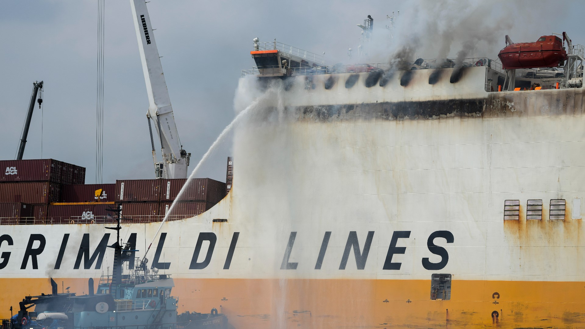 New Jersey cargo ship fire expected to burn for days