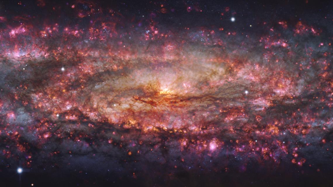 Astronomers unveil dazzling Sculptor galaxy image | abc10.com