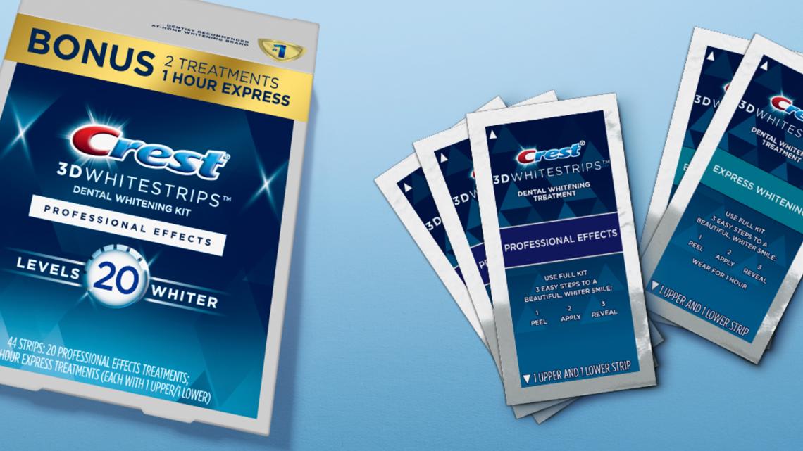 Amazon.com: Crest 3DWhitestrips 1 Hour Express + LED Light