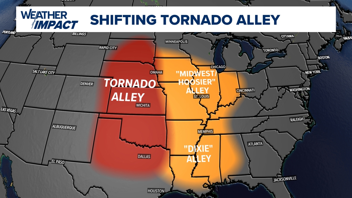Is Tornado Alley on the move? Recent tornadoes show the infamous