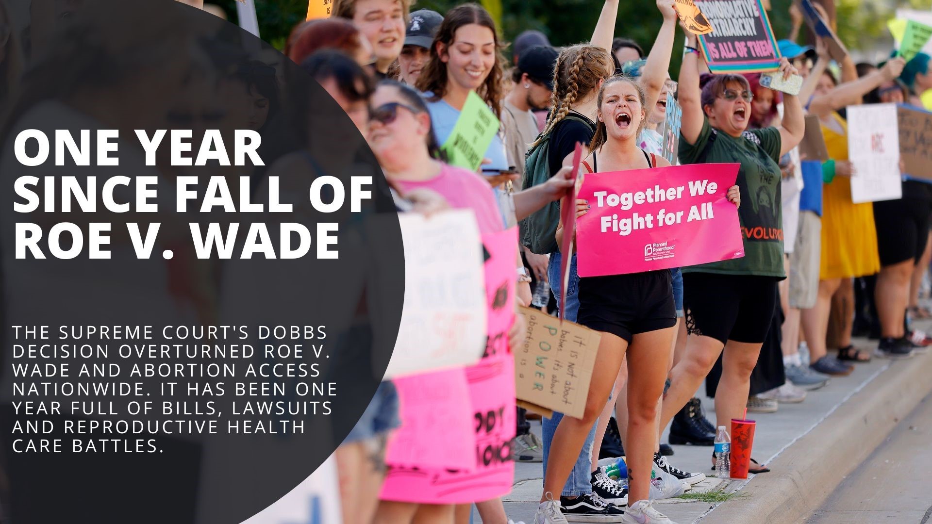 The Supreme Court's Dobbs decision overturned Roe v. Wade in 2022. It has now been one year full of bills, lawsuits and abortion access battles across the U.S.