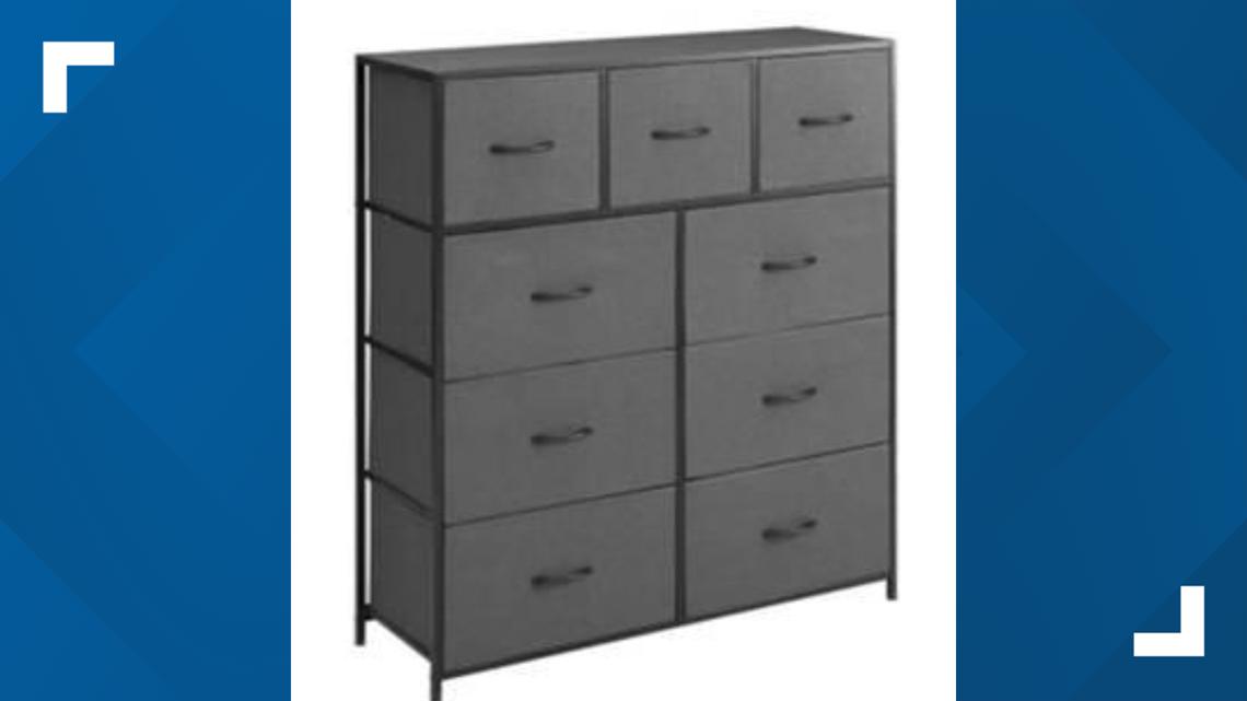 Walmart recalls 165,000 fabric dressers over tip-over hazard | abc10.com Walmart recalls 165,000 fabric dressers over tip-over hazard | abc10.com