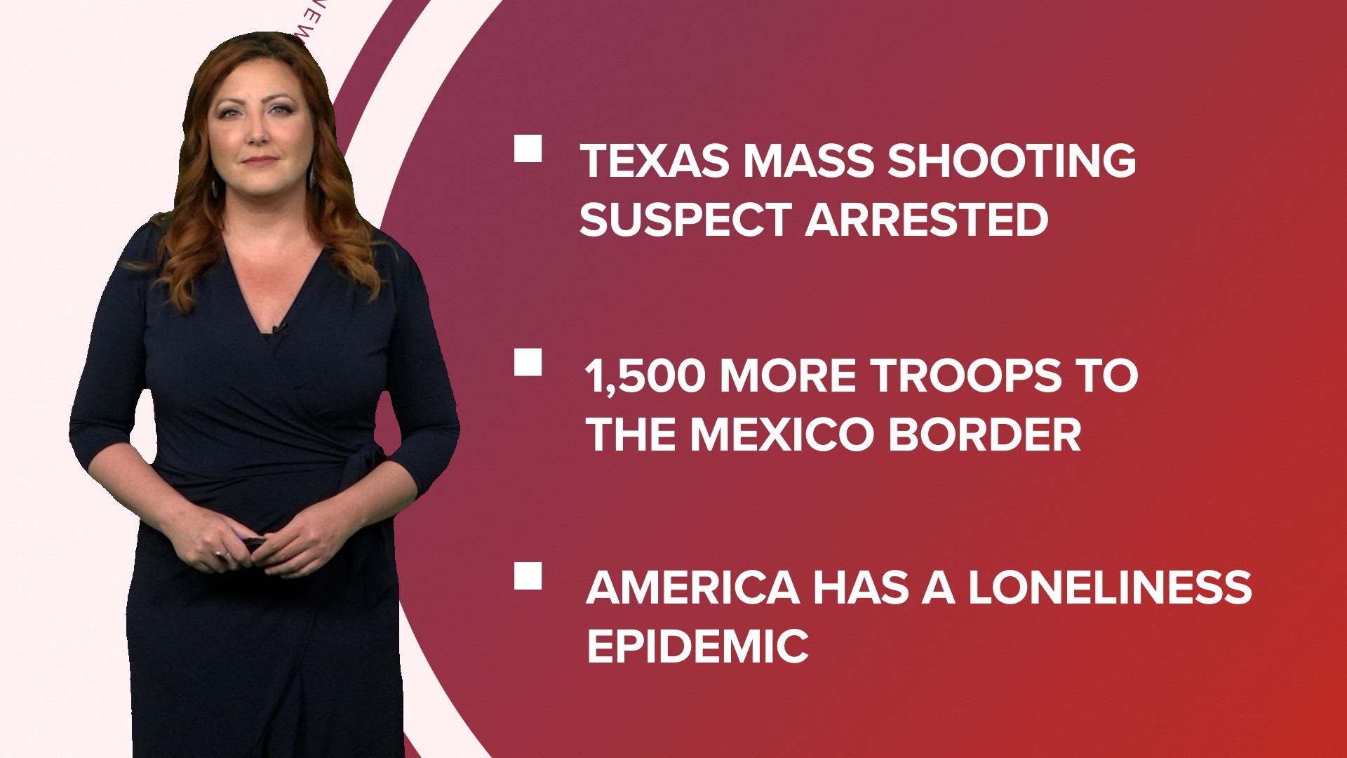 A look at what is happening in the news from a Texas manhunt comes to an end with an arrest to the US and Mexico preparing for the end of Title 42.