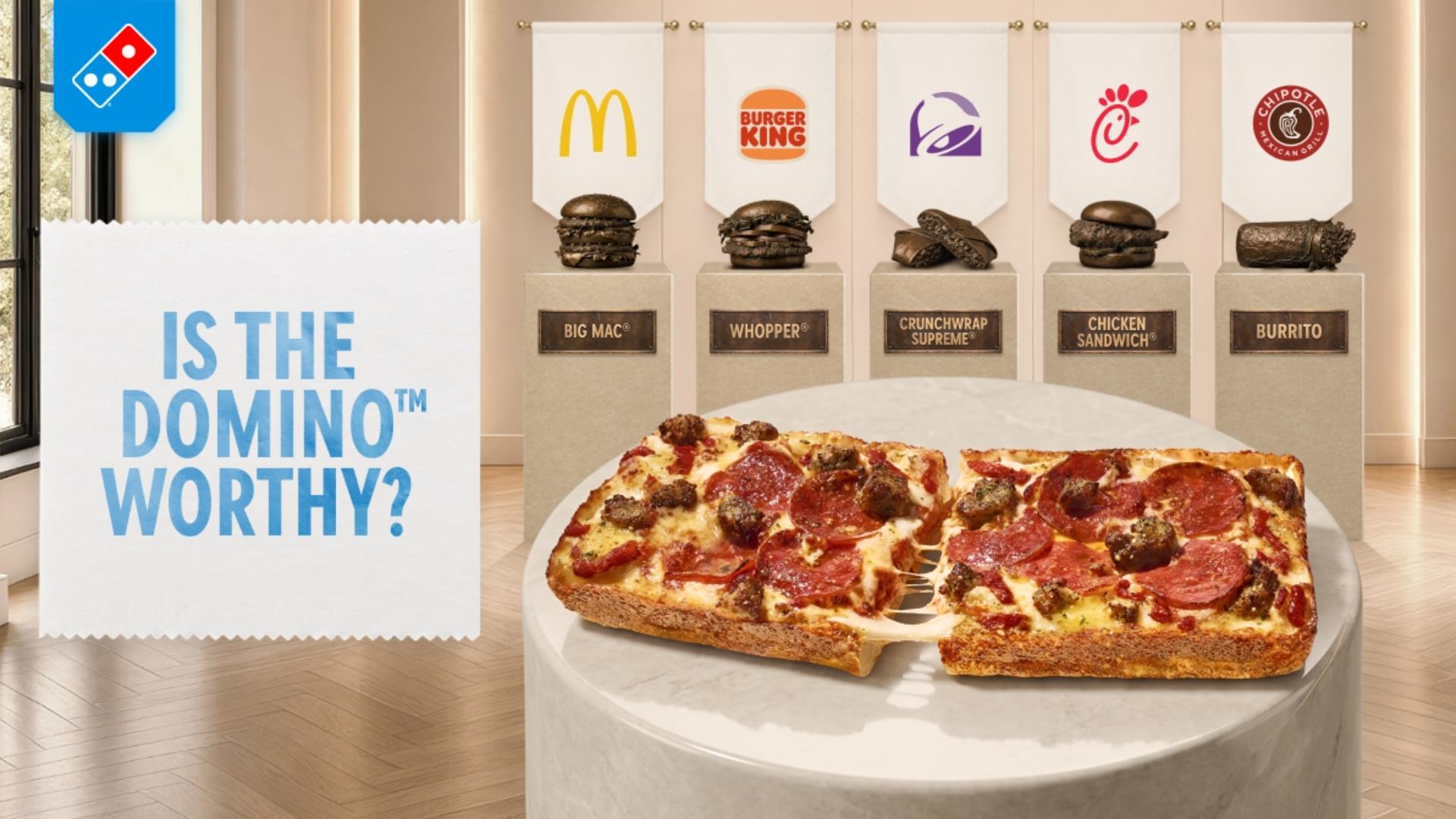 Domino's offers free pizza to people who eat at other fast food