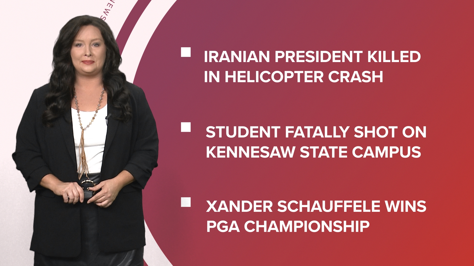 A look at what is happening in the news from a student fatally shot at Kennesaw State to the PGA championship and more.