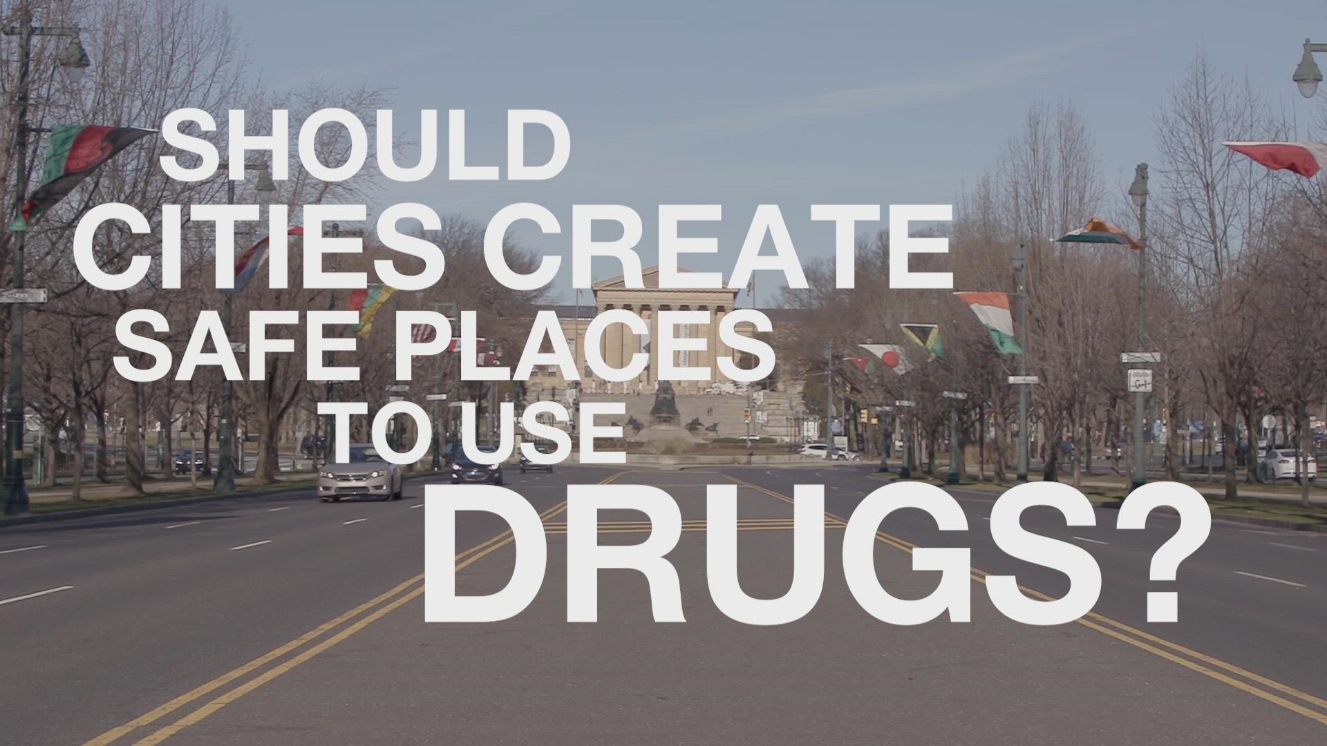 Mel and Bill, two men who both have both struggled with addiction, have different opinions as to whether cities should allow safe spaces for people to use drugs.