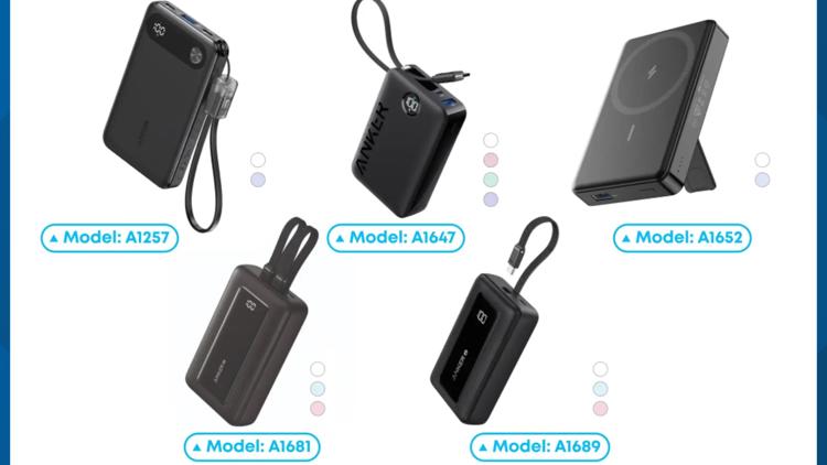 Anker recalls five more power bank models due to fire risk: See the full  list | abc10.com