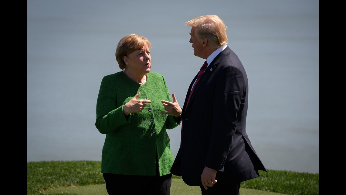 Angela Merkel German Chancellor Meets With Trump Obama Bush Through The Years Abc10 Com