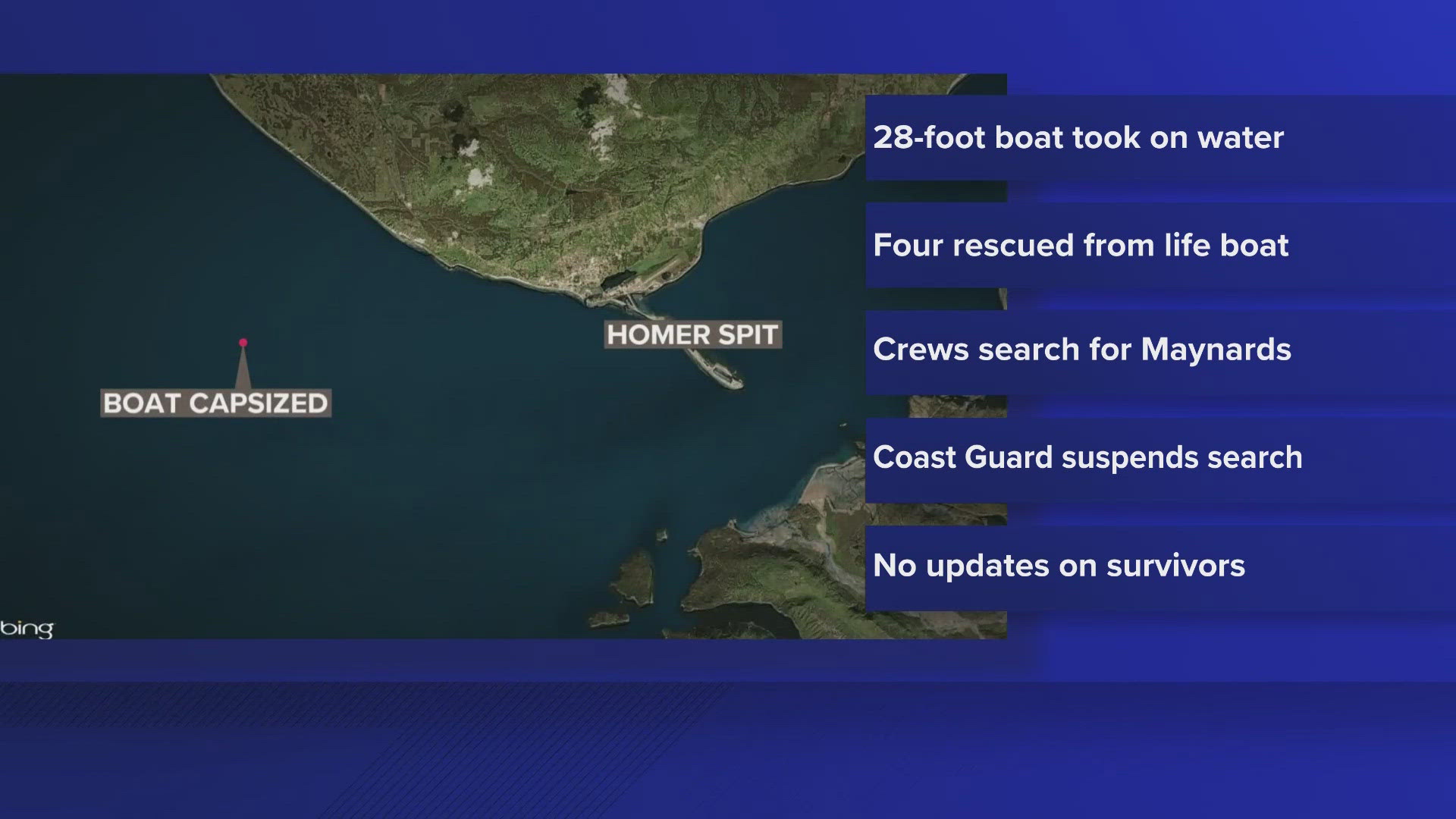 The Maynard family of Troy, Texas was reportedly lost at sea after their boat capsized off the coast of Alaska on Aug. 3.