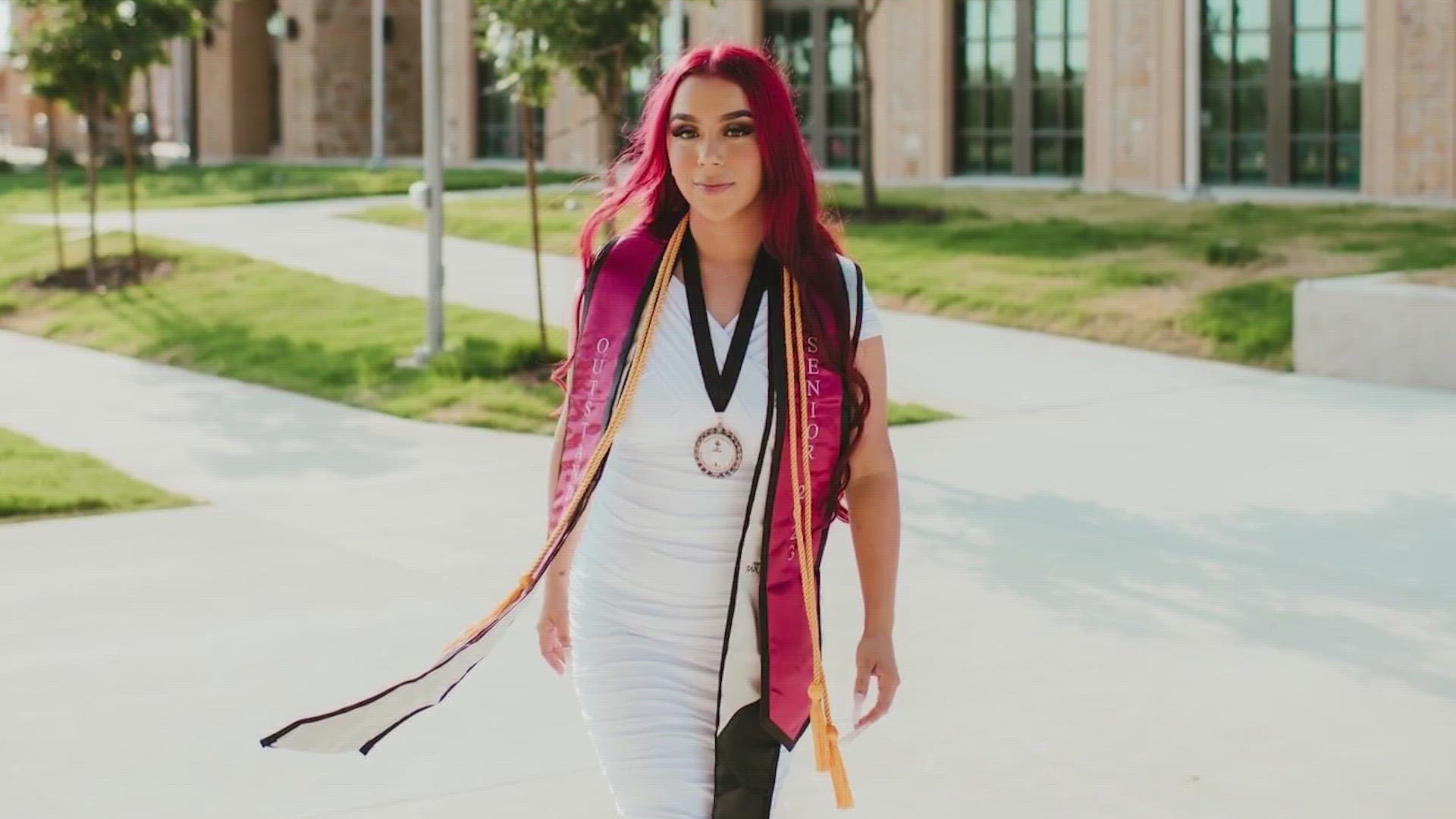 From child welfare to college graduate, 23-year-old Michelle Calleros wants to inspire others from a similar background.