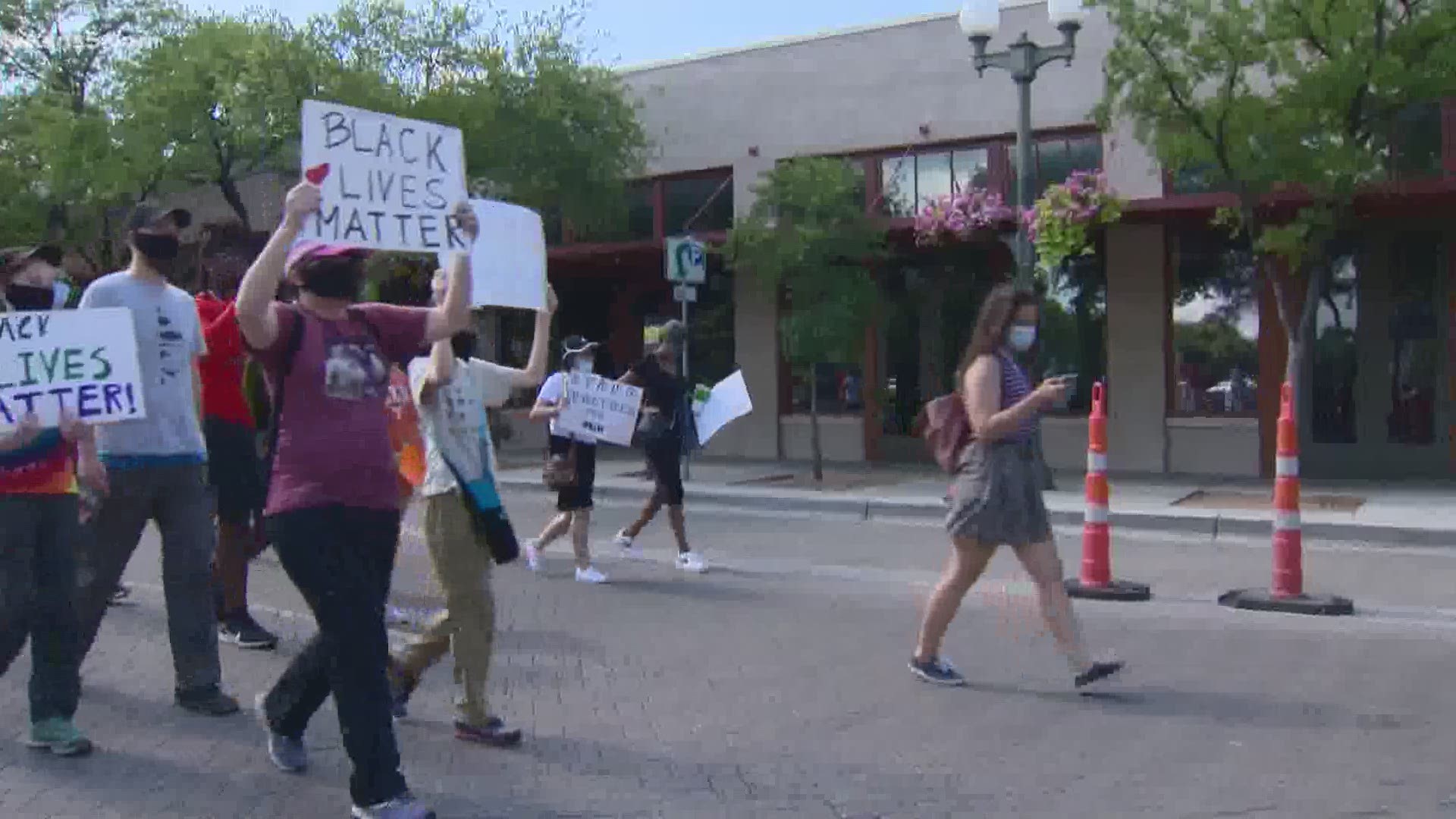 Protestors plan to make their voices heard this afternoon in downtown SA following the peaceful protests that took place Saturday night.