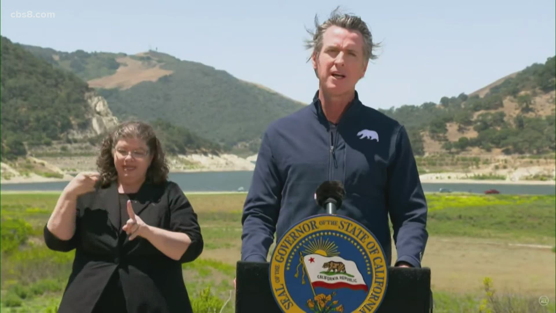 Amid deepening drought and record-breaking temperatures across the West, Gov. Newsom discusses the state's preparations for a potential third dry year.