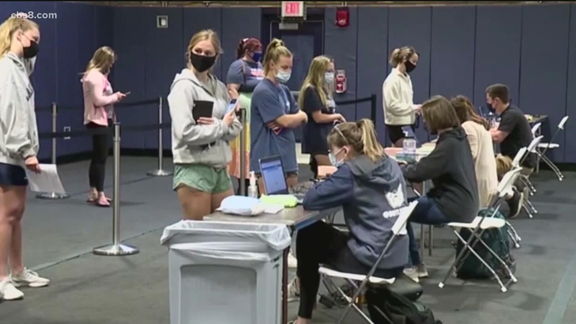 A state lawmaker introduced a bill that would allow school districts access to an immunization registry to see if a student is vaccinated against COVID-19.