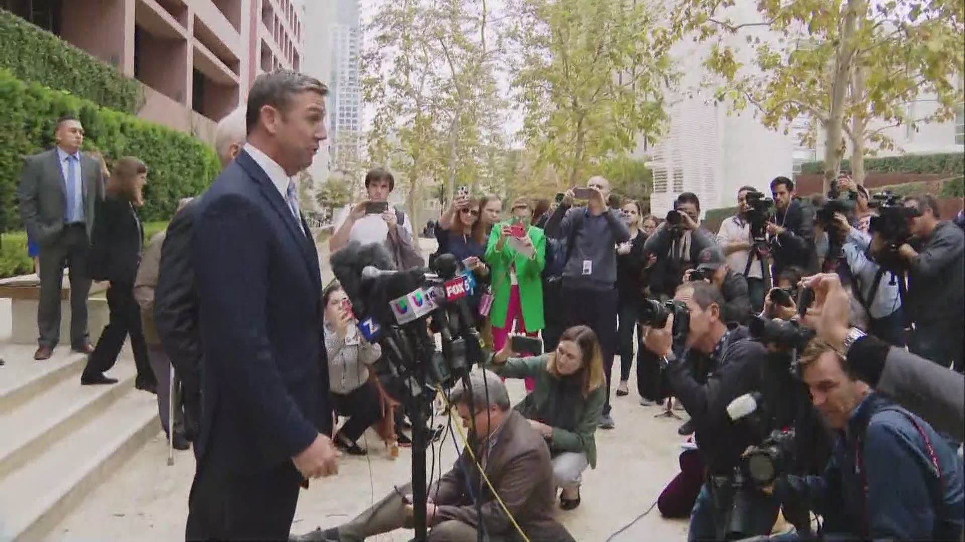 California Rep. Duncan Hunter pleaded guilty to the misuse of campaign funds at a federal court hearing Tuesday and says he's prepared to go to jail.