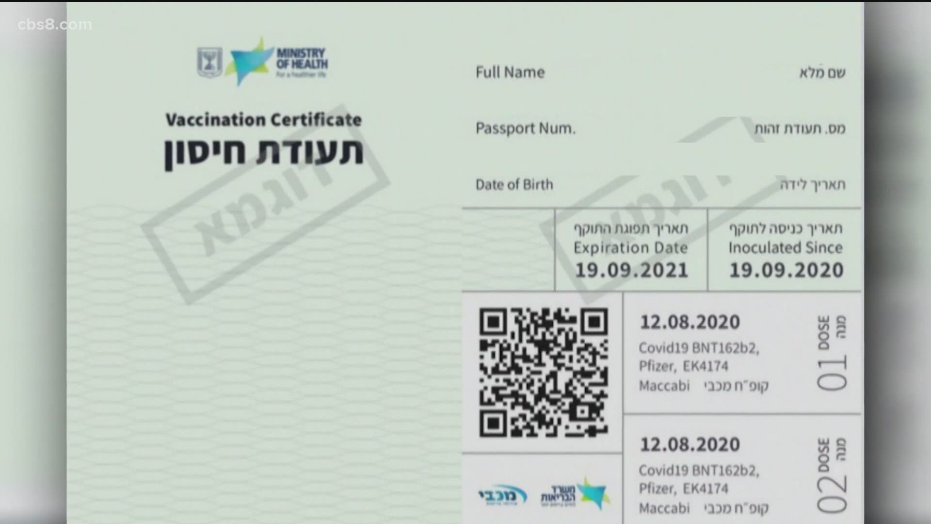 Already in use in Israel, "vaccine passports" are also being developed in the European Union and the United Kingdom, as well as Japan and China.