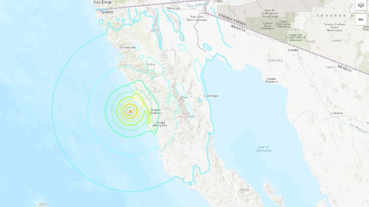Magnitude 6.2 earthquake off coast of Mexico