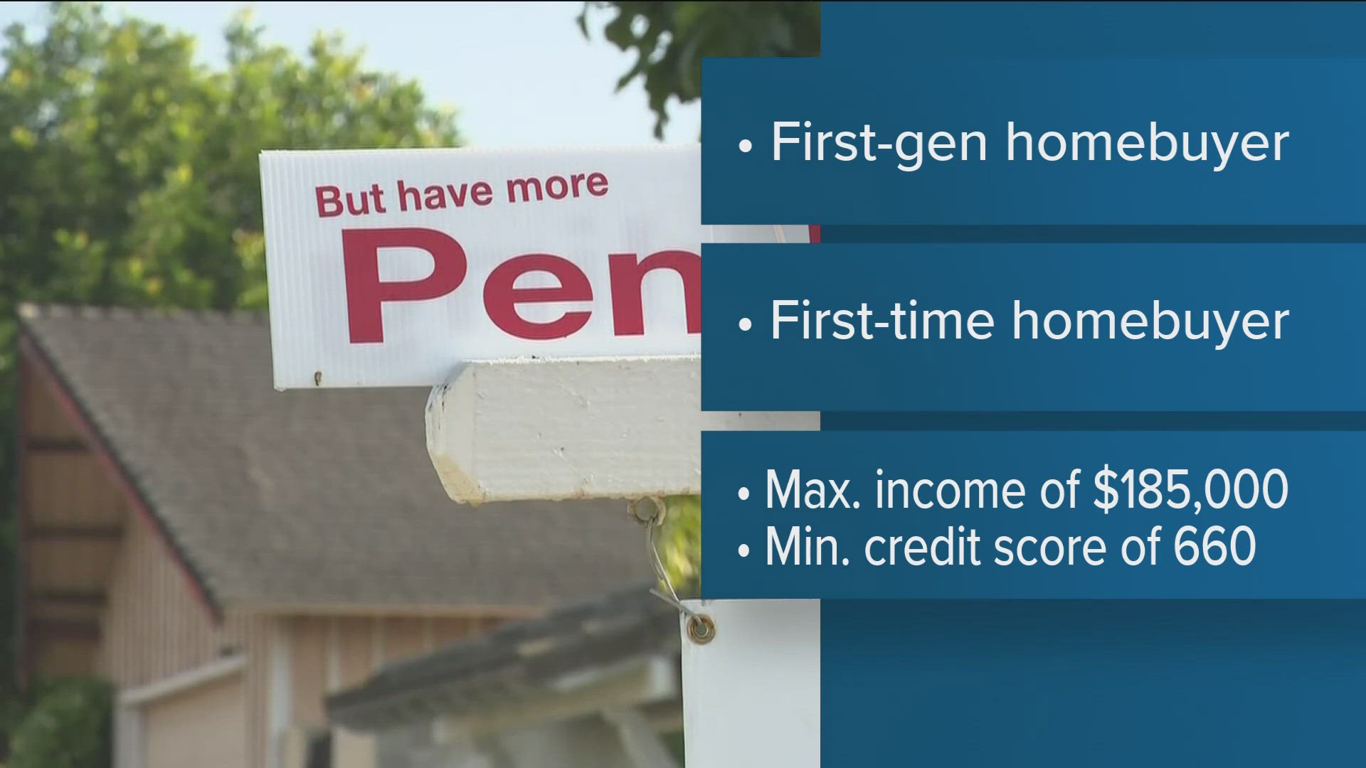 The taxpayer-funded down payment assistance program allows prospective homebuyers to borrow a 20% down payment from the state.