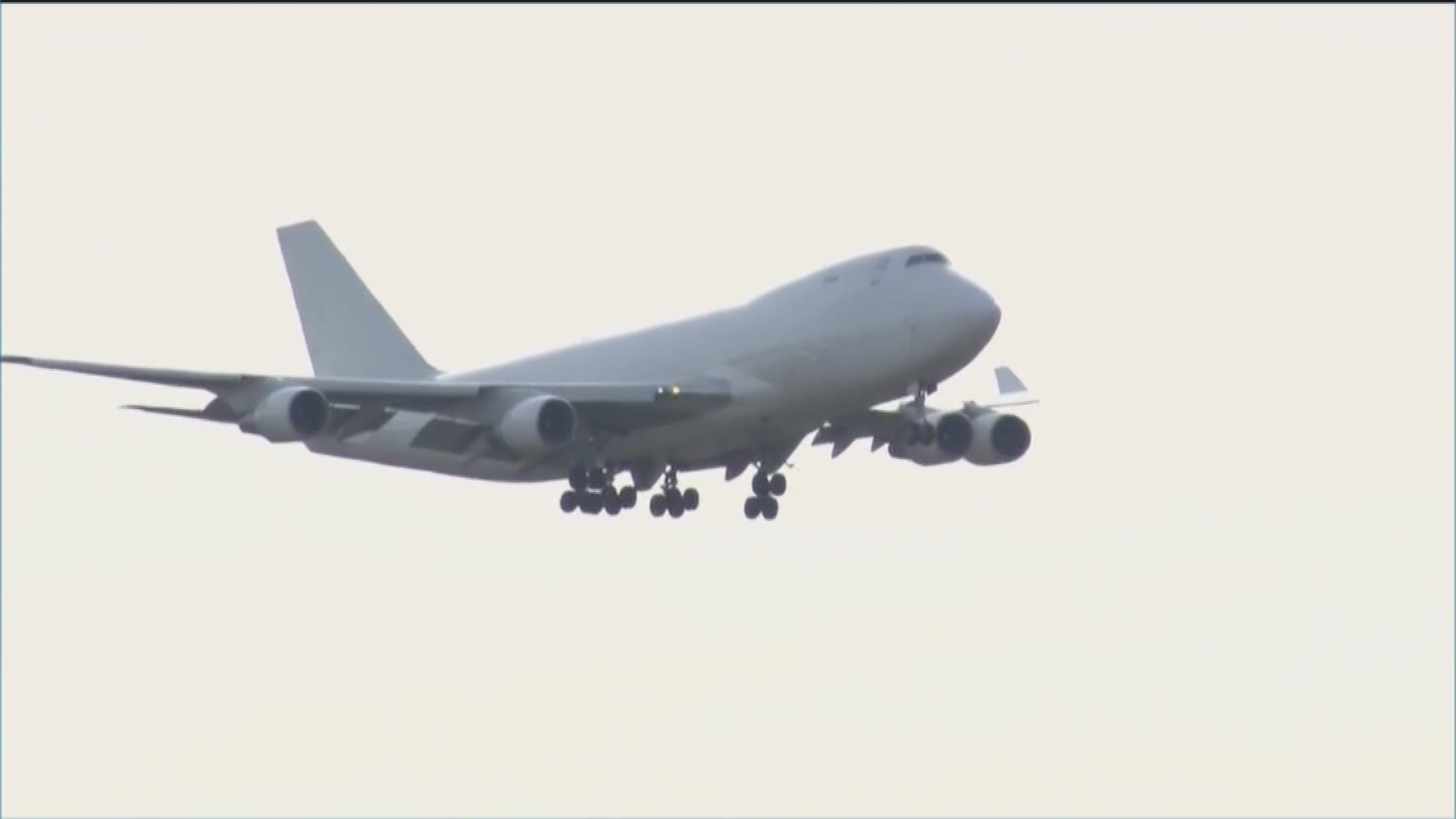 A plane carrying American evacuees from the Wuhan region of China arrived at Marine Corps Air Station Miramar Wednesday morning.