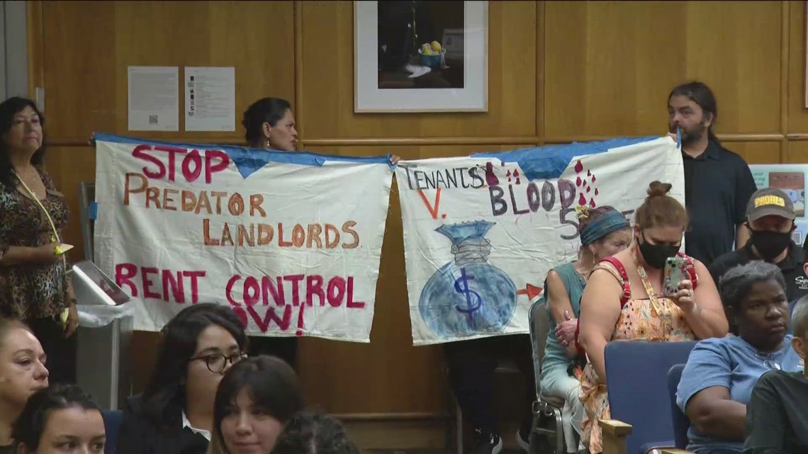 San Diego renters facing rate huge hikes rally for rent control