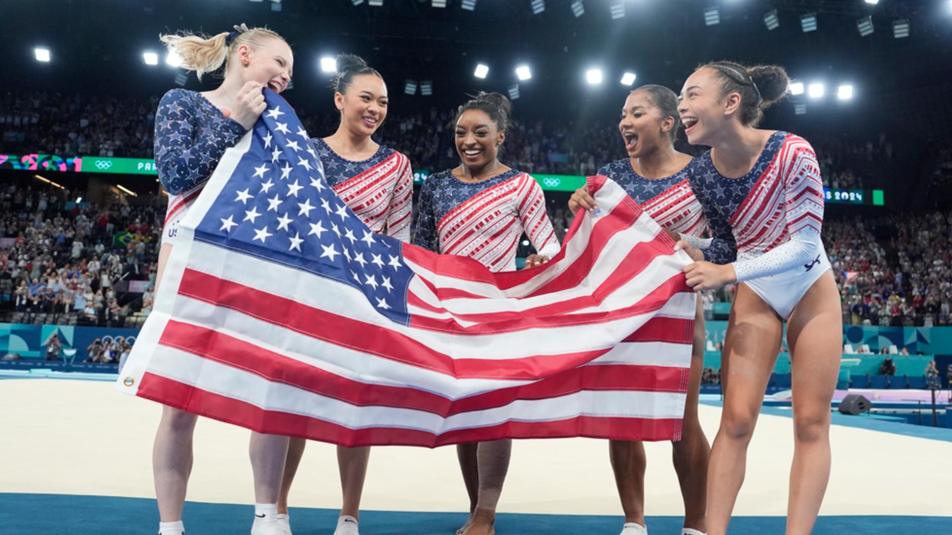 What Simone Biles called U.S. gymnastics team after winning gold