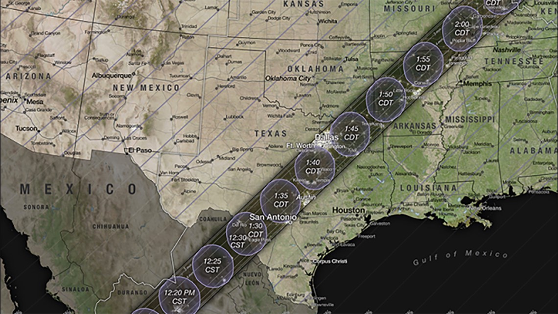 What is the best place to watch the 2024 solar eclipse in Texas ...