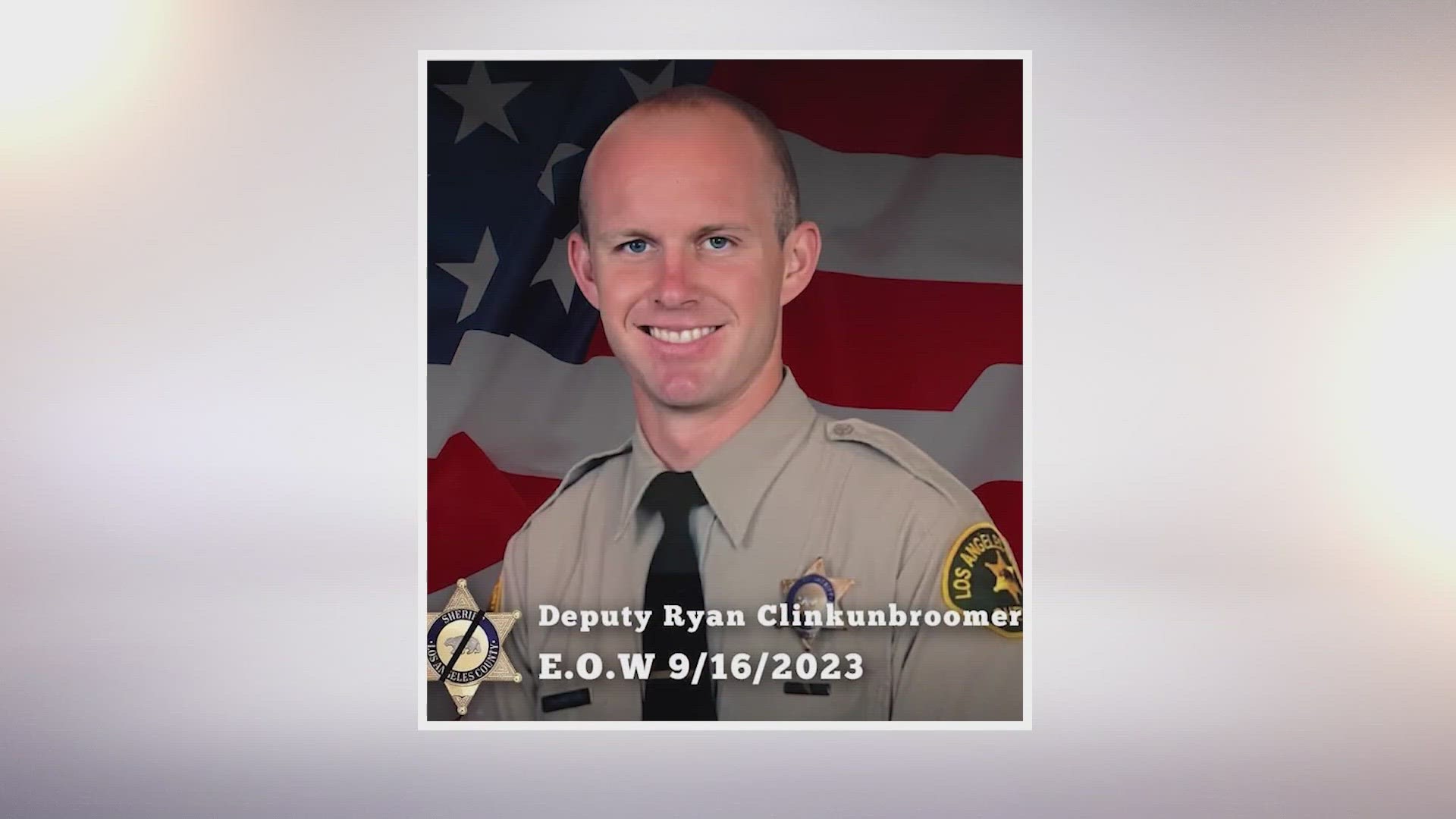 Deputy Ryan Clinkunbroomer, 30, died at a hospital after being found unconscious in the vehicle while on duty around 6 p.m. Saturday in the city of Palmdale.