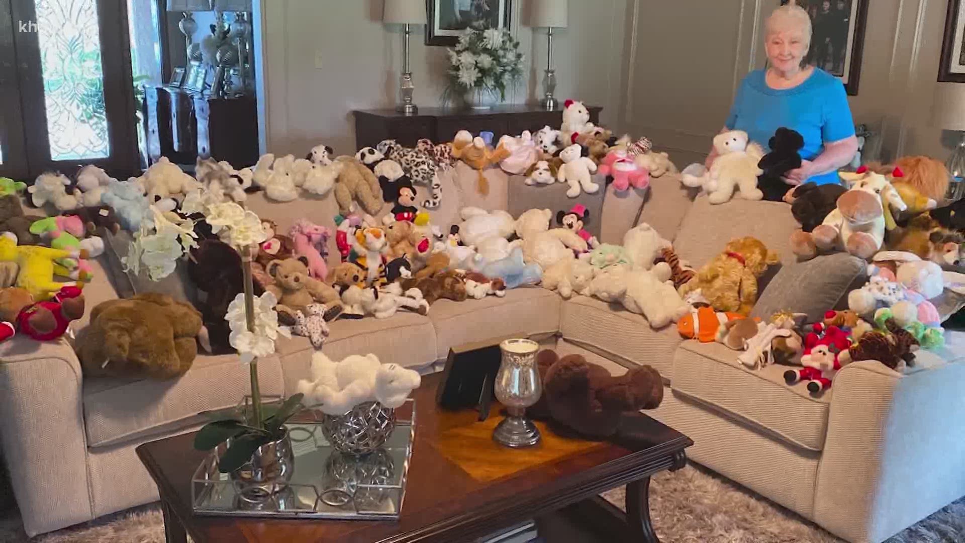 Marie Fuller began cleaning up old teddy bears about 15 years ago, because who doesn't like a stuffed animal? Hundreds of bears later, her grandson is now helping.