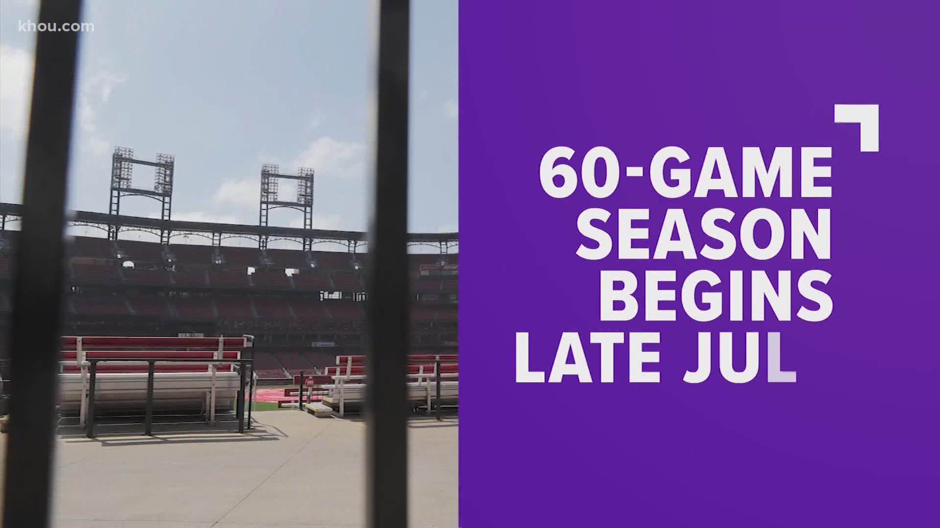 Baseball is set to start its 60-game season in late July, and the Astros are getting ready to play ball again.