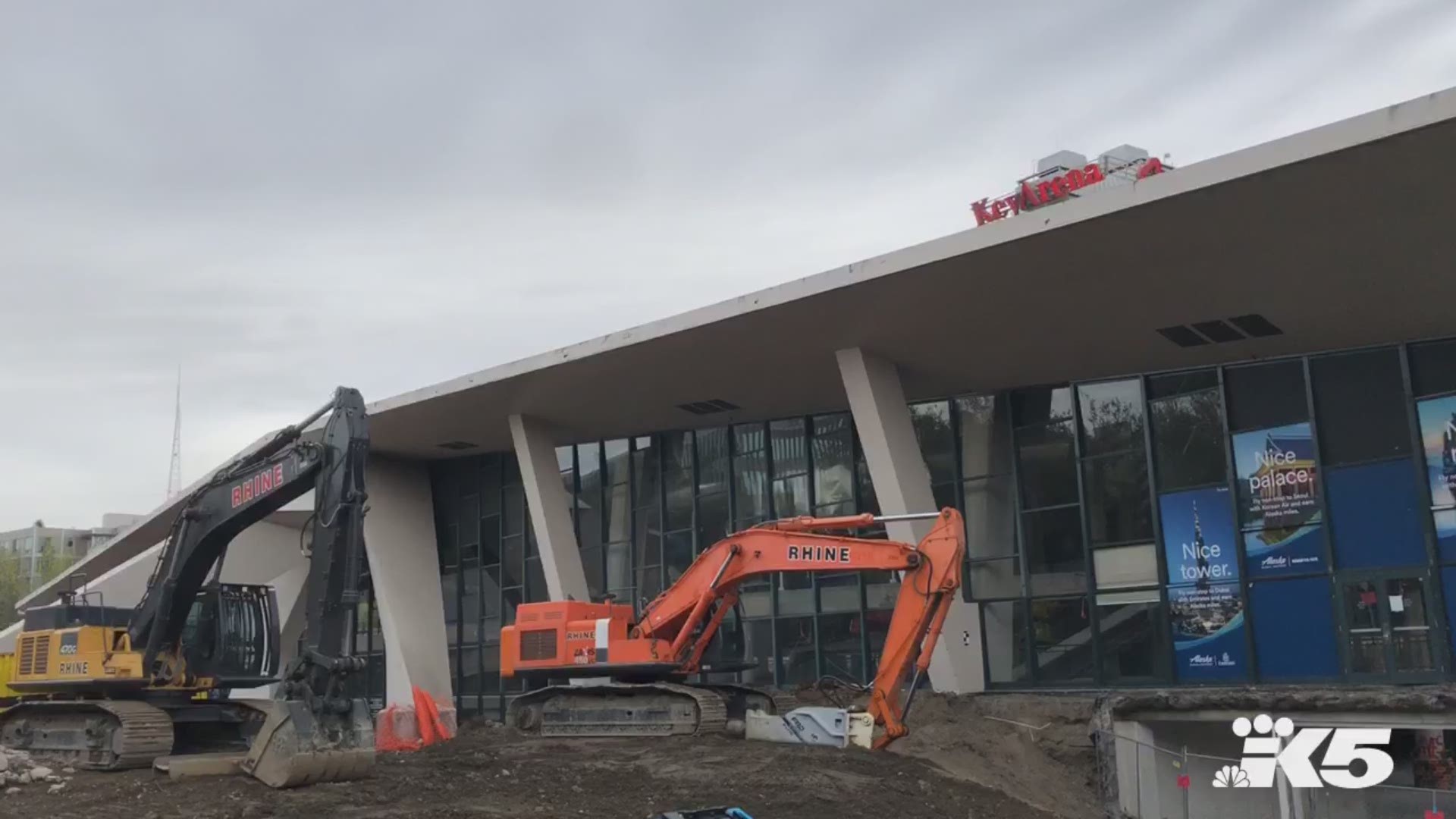 Look inside construction at the New Arena at Seattle Center with this video from KING 5's Chris Daniels.